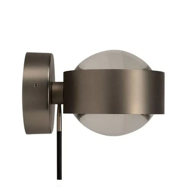 Applique murale Puk Wall Mini en verre, chromé, hauteur 6,5 cm
