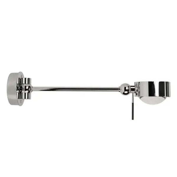 Applique murale Puk Hotel en verre, nickel mat, 12 W, largeur 8 cm, modèle 2