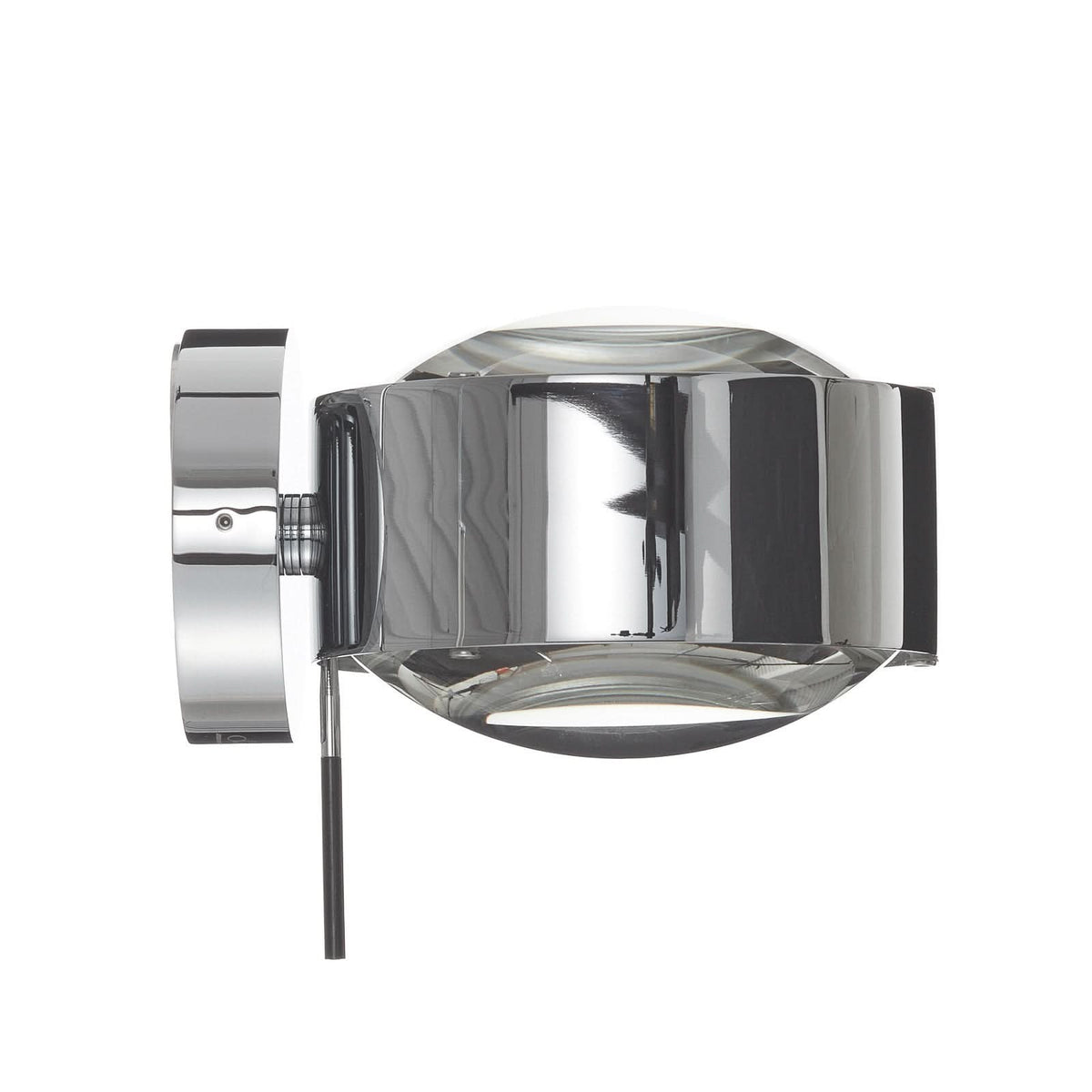 Applique murale Puk Maxx Wall+ en verre, chromé, 2 lumières, hauteur 8 cm