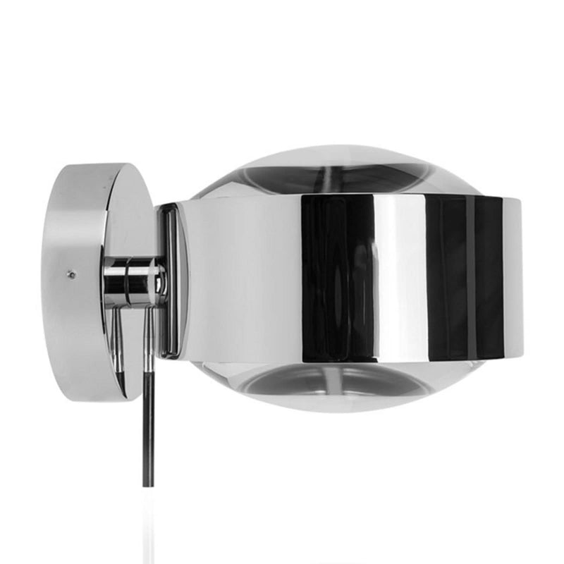 Applique murale Puk Maxx Wall+ en verre, chromé, 2 lumières, hauteur 8 cm