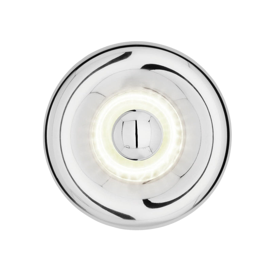 Applique murale LED Void Surface, acier et noir, Ø 30 cm