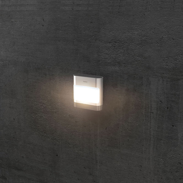 Applique d'extérieur LED theLeda D SL en aluminium, hauteur 12,7 cm