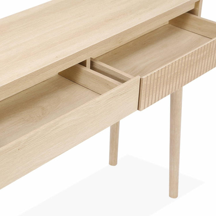 Alice'S Home - Console Décor Bois 2 Tiroirs - Linear | Designix - Amazon    - https://designix.fr/