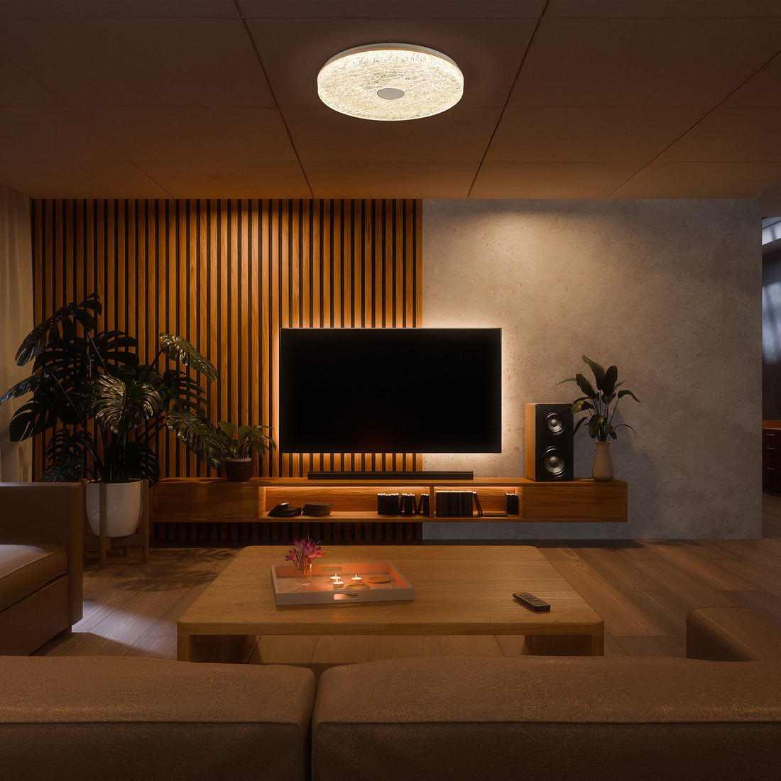 Plafonnier LED | Frozen Blanc