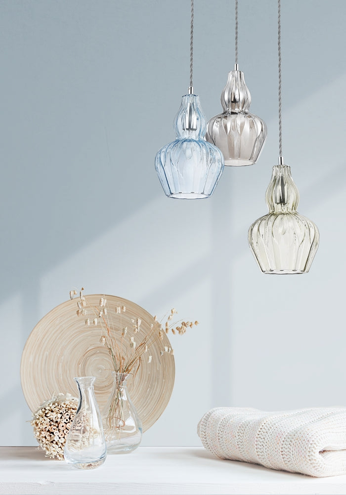 Eustoma Suspension luminaire argenté