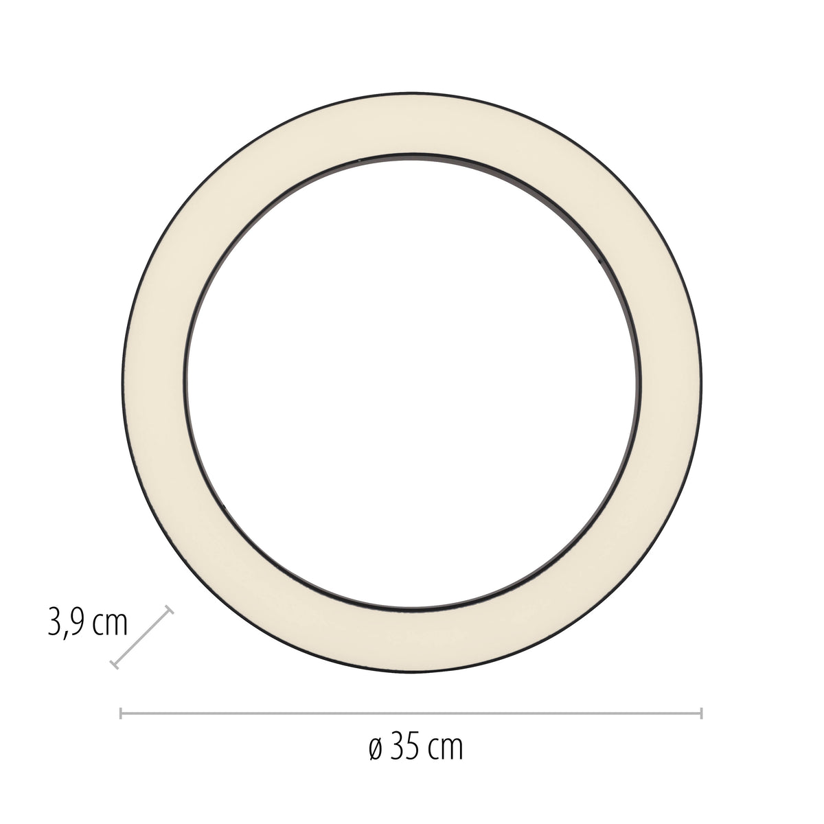Plafonnier Pure Lines Round anthracite