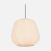 Suspension lanterne en lin crème, Ø 28 cm, hauteur réglable | Sablée