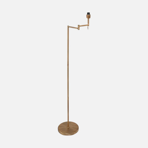 Lampadaire bronze orientable, liseuse à bras pivotant sans abat-jour | Bella