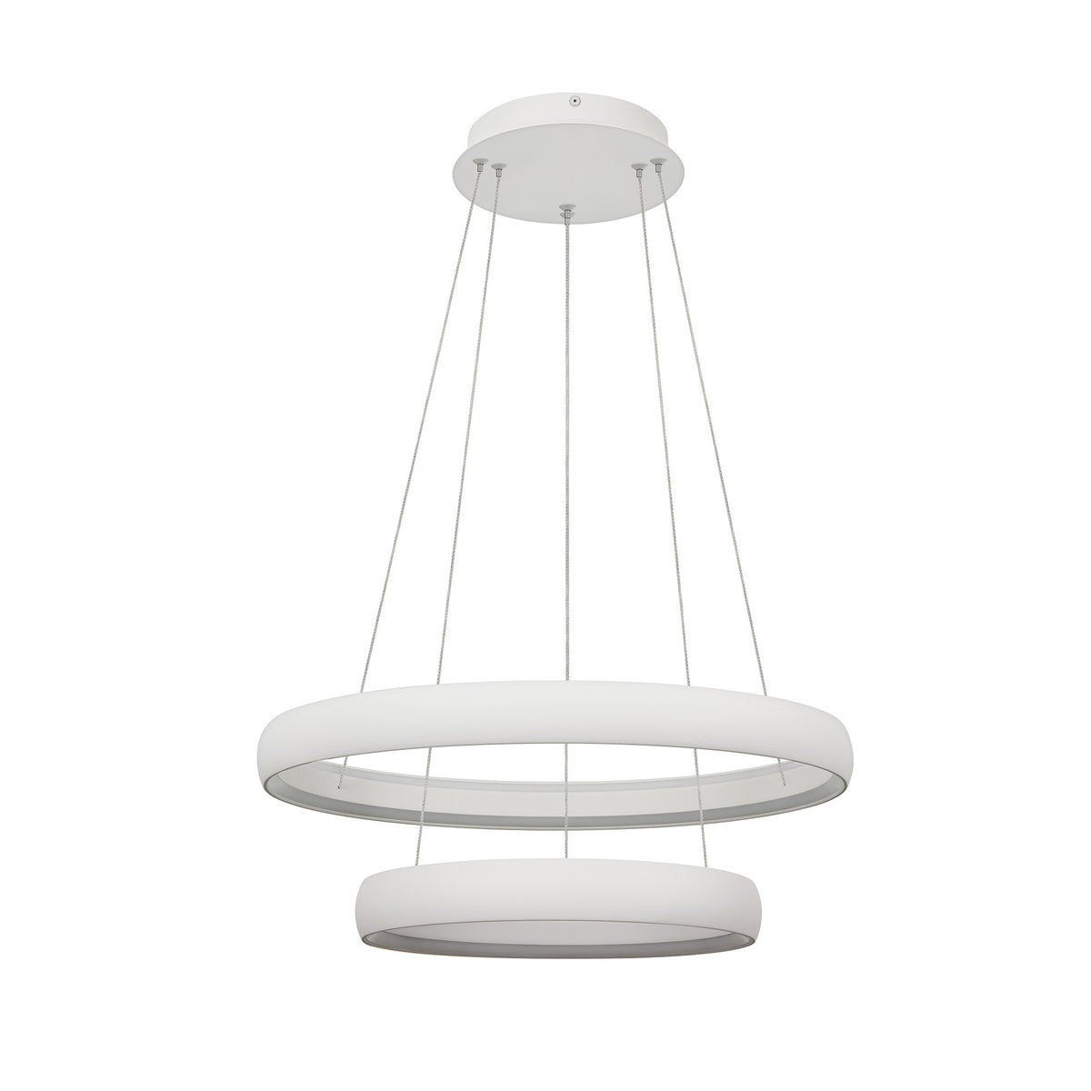 Suspension LED Flats modèle moyen blanche