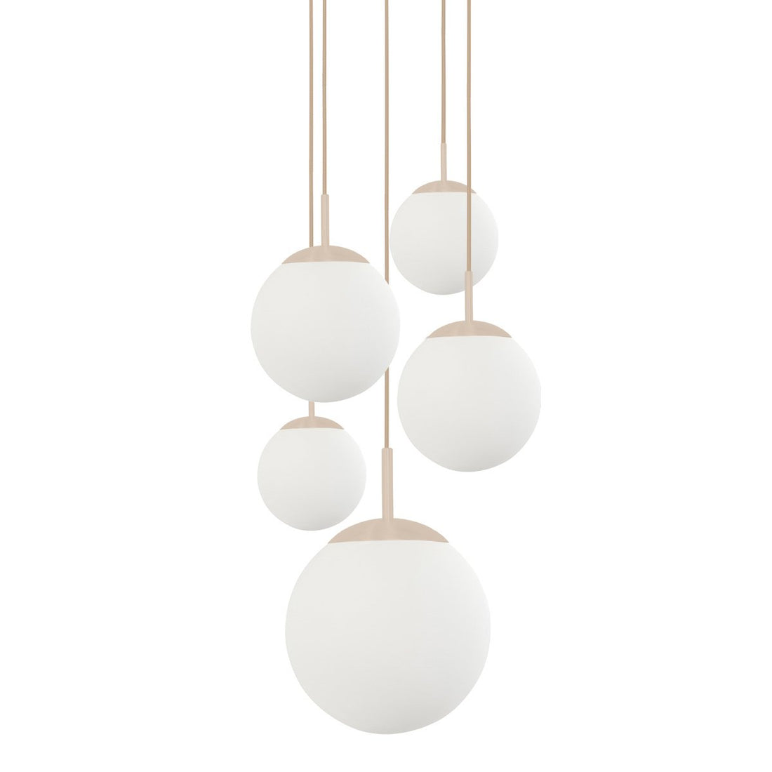 Suspension luminaire Bollique crème