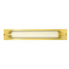Applique murale LED Frida en verre, or et crème, hauteur 10,5 cm, IP44