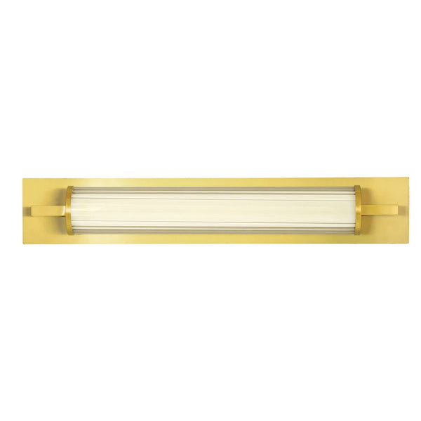 Applique murale LED Frida en verre, or et crème, hauteur 10,5 cm, IP44