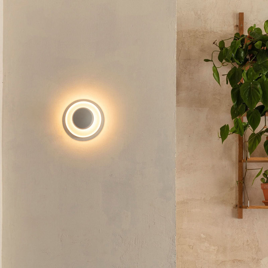 Applique murale LED Top en aluminium, blanc, Ø 17 cm