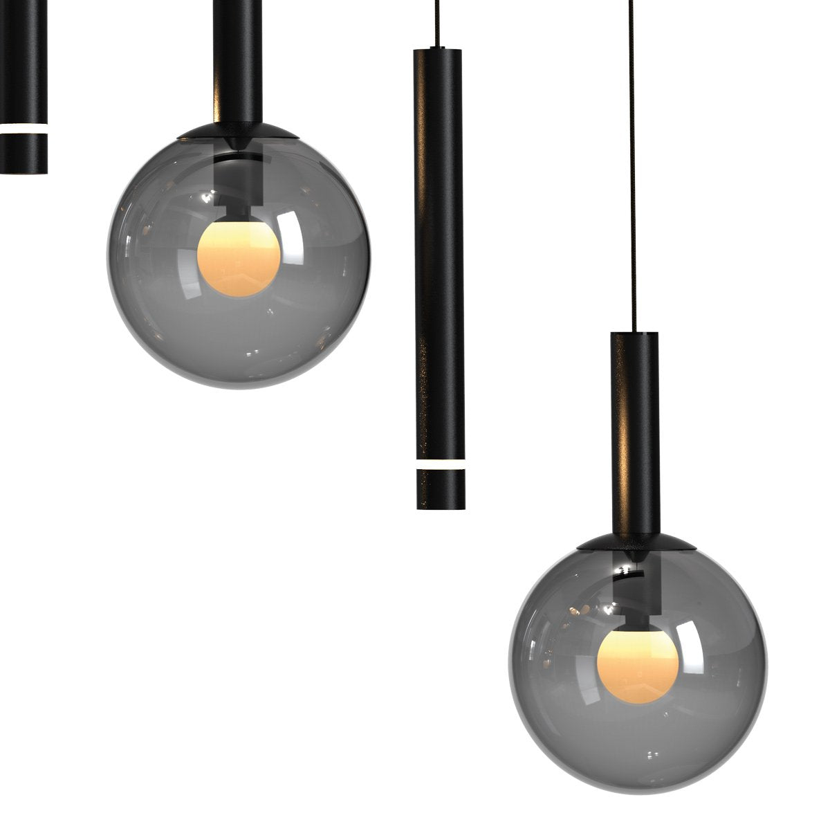 Suspension luminaire Volari noir