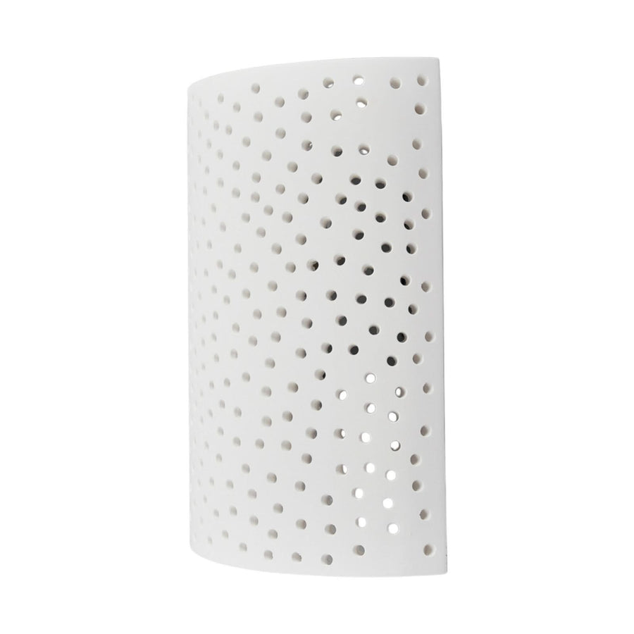 Applique murale en plâtre, blanc, hauteur 23 cm
