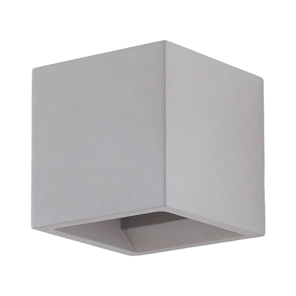 Applique murale Jayden en plâtre, gris, hauteur 11,5 cm