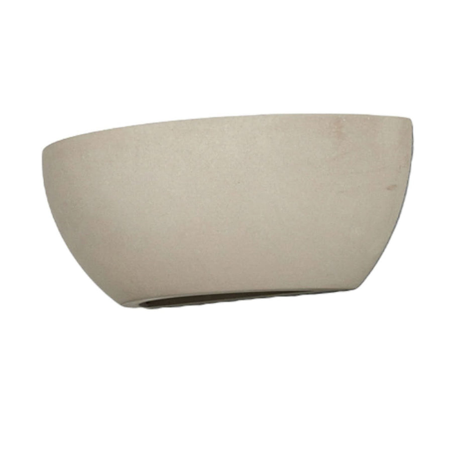 Applique murale Élégante Renata en béton, gris, hauteur 9,5 cm