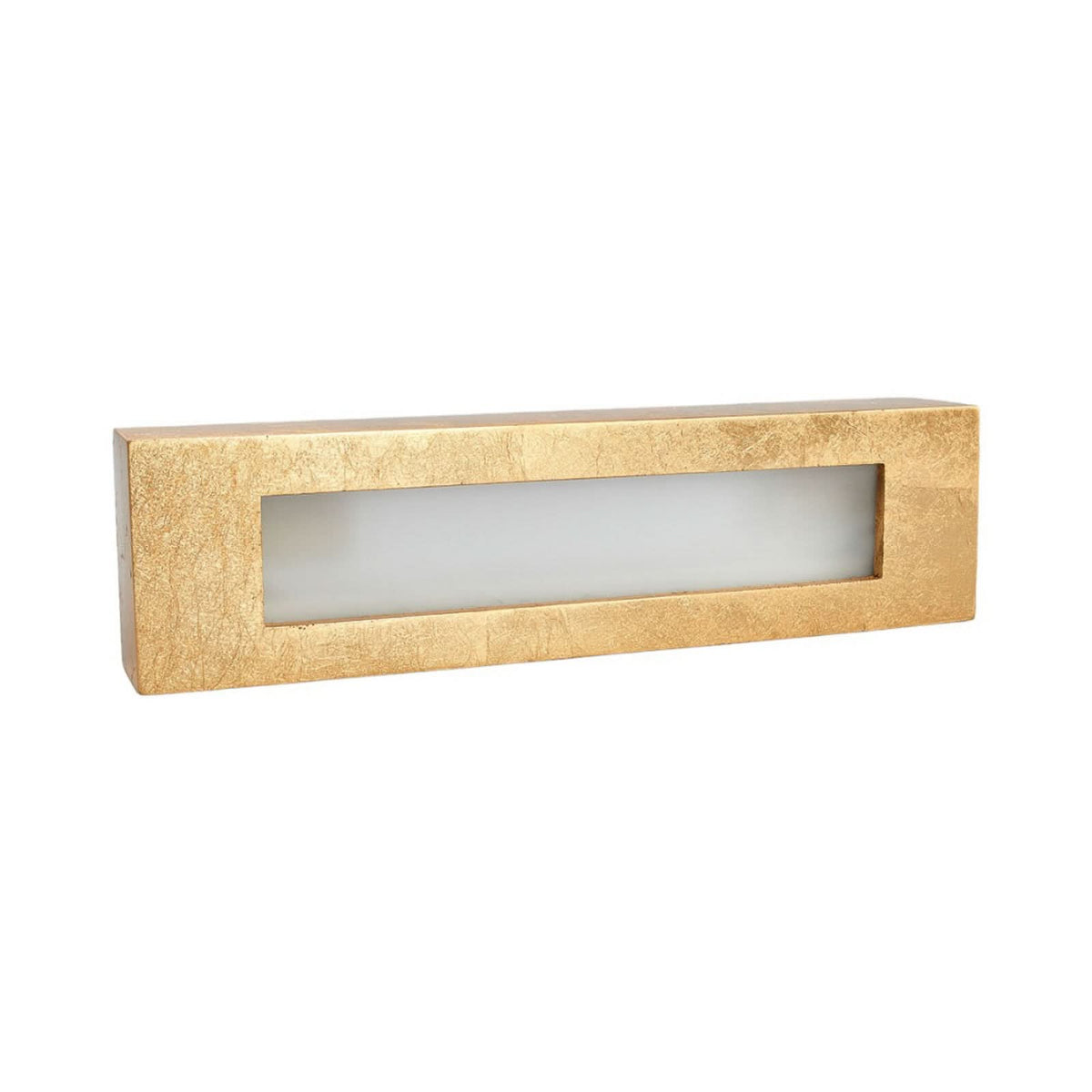 Applique murale Emina en plâtre, doré, 2 lumières, hauteur 6 cm