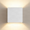 Applique murale LED Anneke en plâtre, blanc, hauteur 12,5 cm