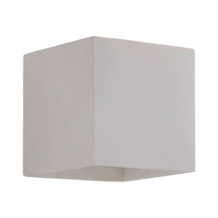 Applique murale Kay en plâtre, blanc, hauteur 11,5 cm