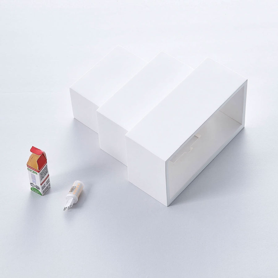 Applique murale Antonella en plâtre, blanc, hauteur 21 cm