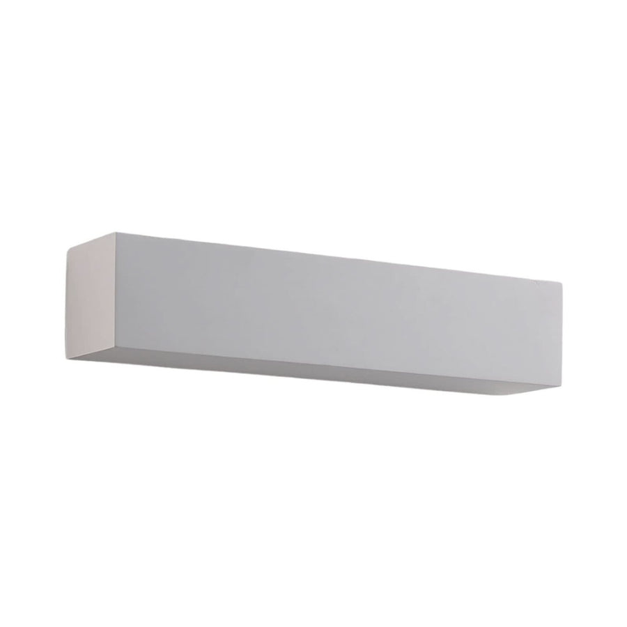 Applique murale Santino en plâtre, blanc, 2 lumières, hauteur 7,5 cm