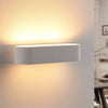 Applique murale Fioni en plâtre, blanc, 2 lumières, hauteur 6,5 cm