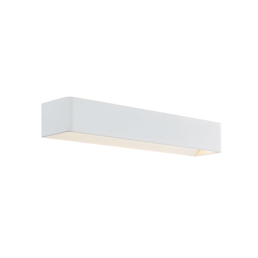 Applique murale LED Karam en aluminium, blanc, hauteur 8 cm, 3000 K, 13,7 W