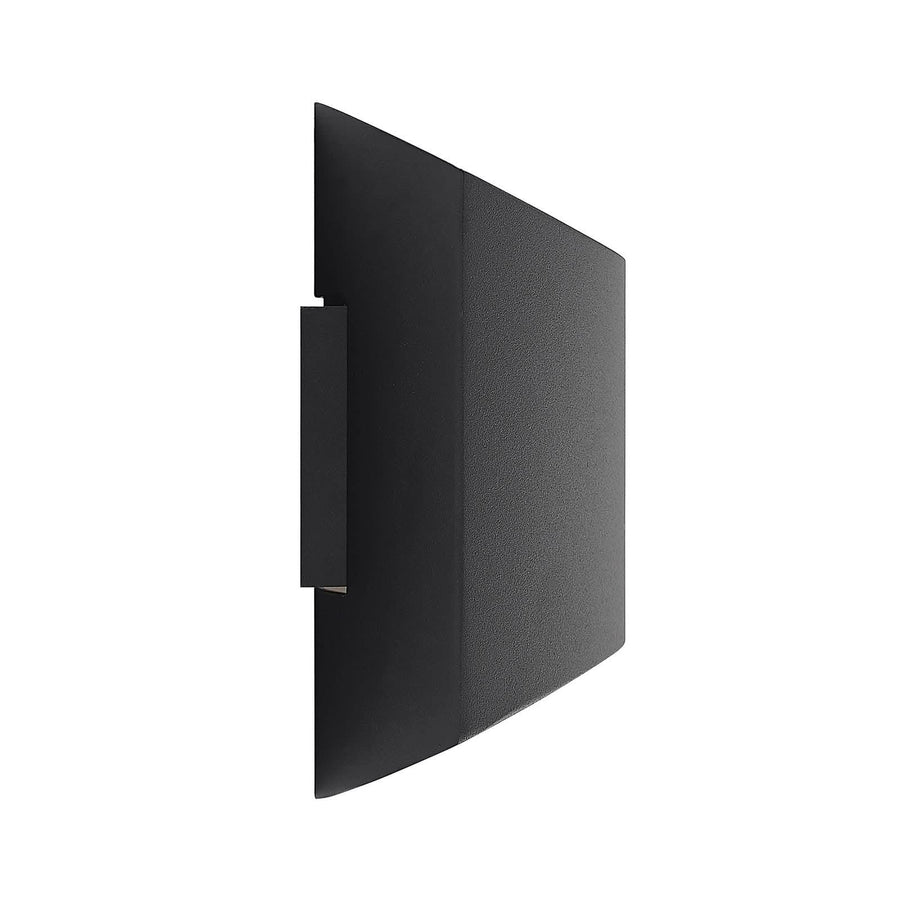 Applique murale Vilja en aluminium, noir et doré, hauteur 18 cm