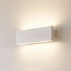 Applique murale LED Ignazia en acier, blanc, hauteur 8 cm, 3000 K, 12 W