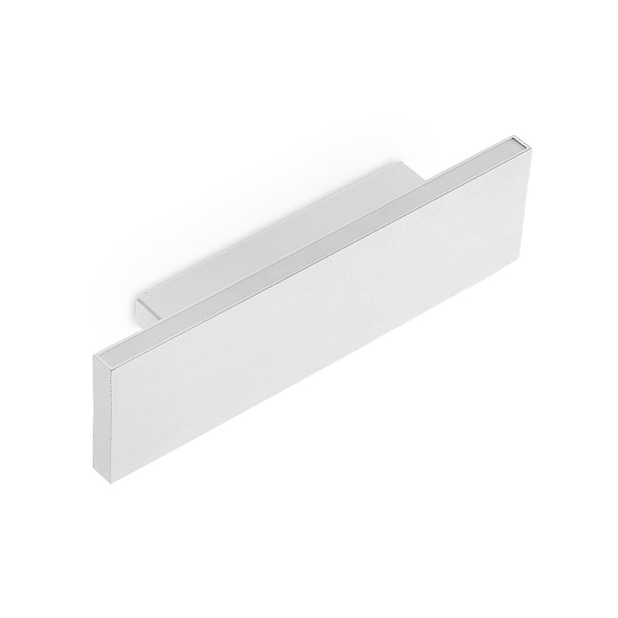 Applique murale LED Ignazia en acier, blanc, hauteur 8 cm, 3000 K, 12 W