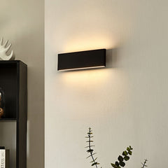 Applique murale LED Ignazia en acier, noir, hauteur 8 cm, 3000 K, 12 W