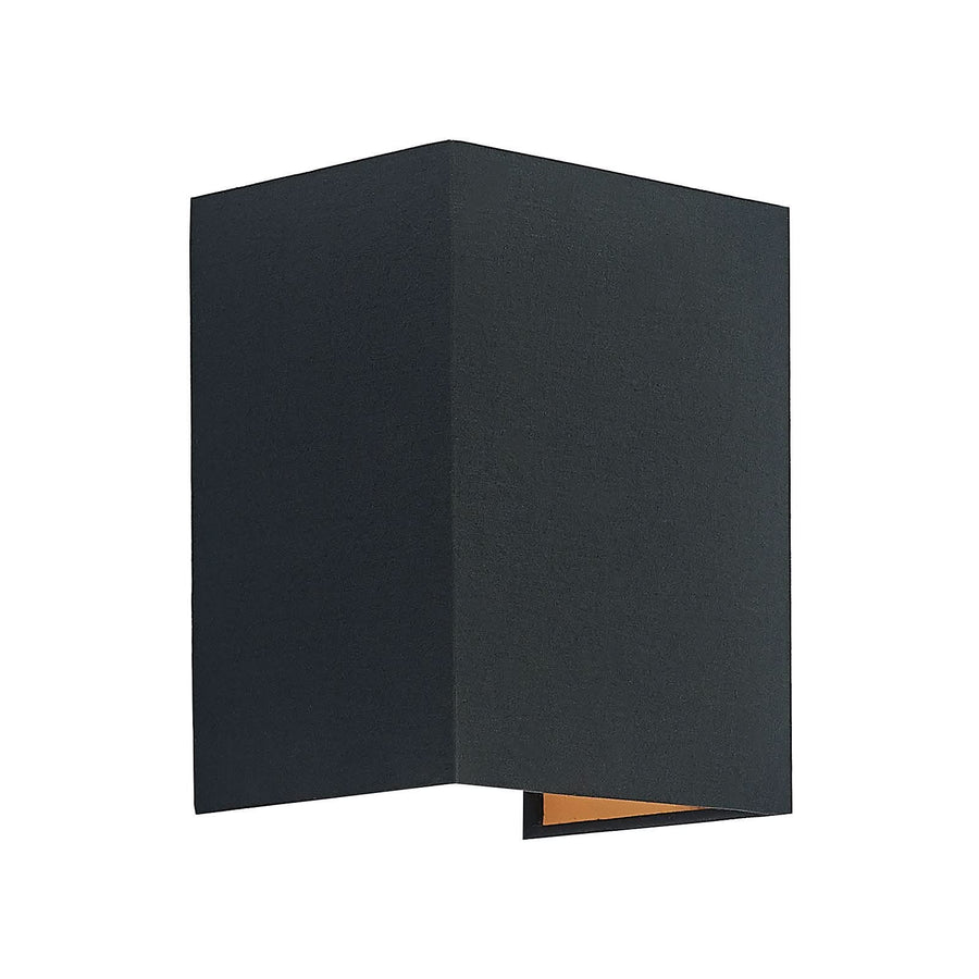 Applique murale Lukani en tissu, noir et doré, hauteur 20 cm