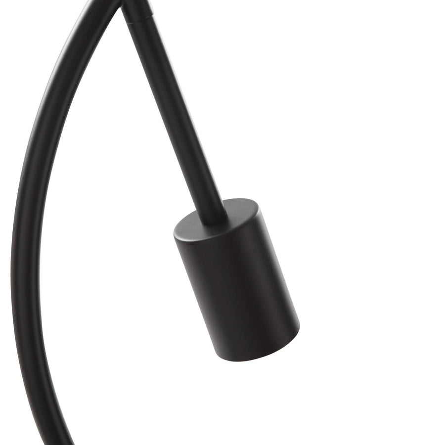 Applique murale Linnard en acier, noir, 3 lumières, Ø 45 cm