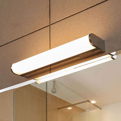 Applique murale LED Jesko Bad 3 en métal, blanc et chromé, hauteur 4 cm, IP44