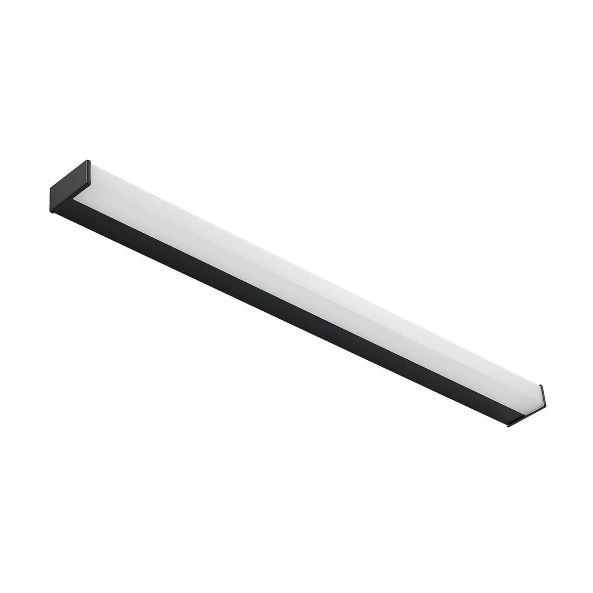 Applique murale LED Ulisan en aluminium, noir mat et blanc, hauteur 4 cm, IP44, 3000 K, 11 W