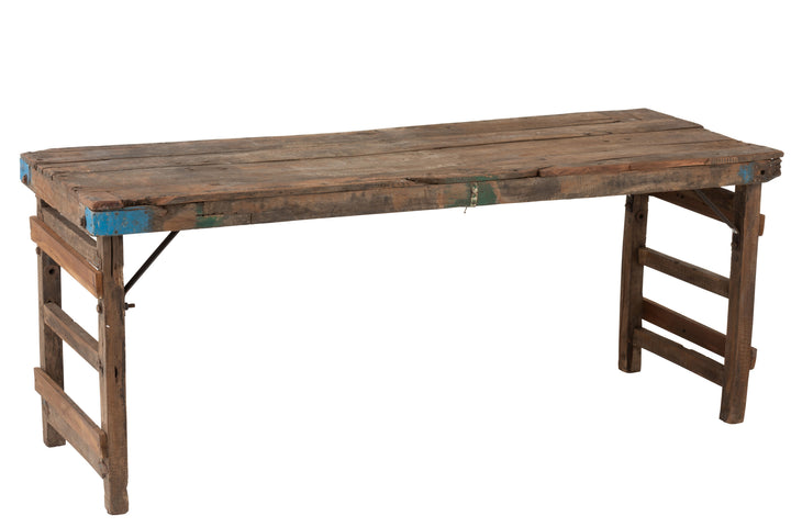 Console Bois Recyclé Vieilli
