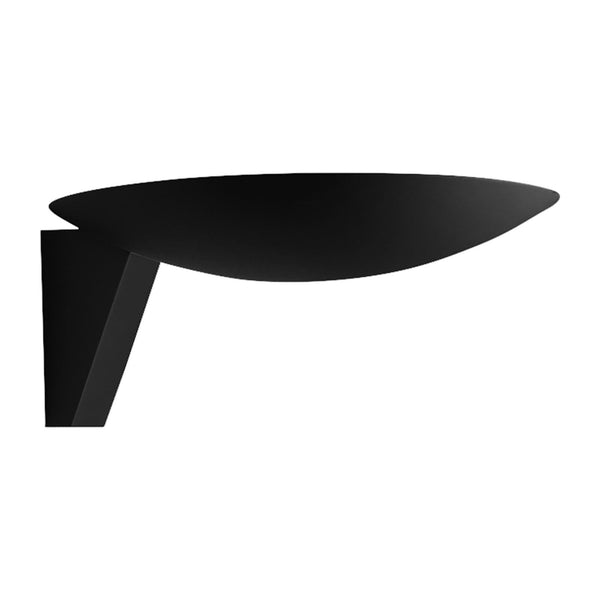 Applique murale LED Scava 1.0 en aluminium, noir, Ø 20 cm