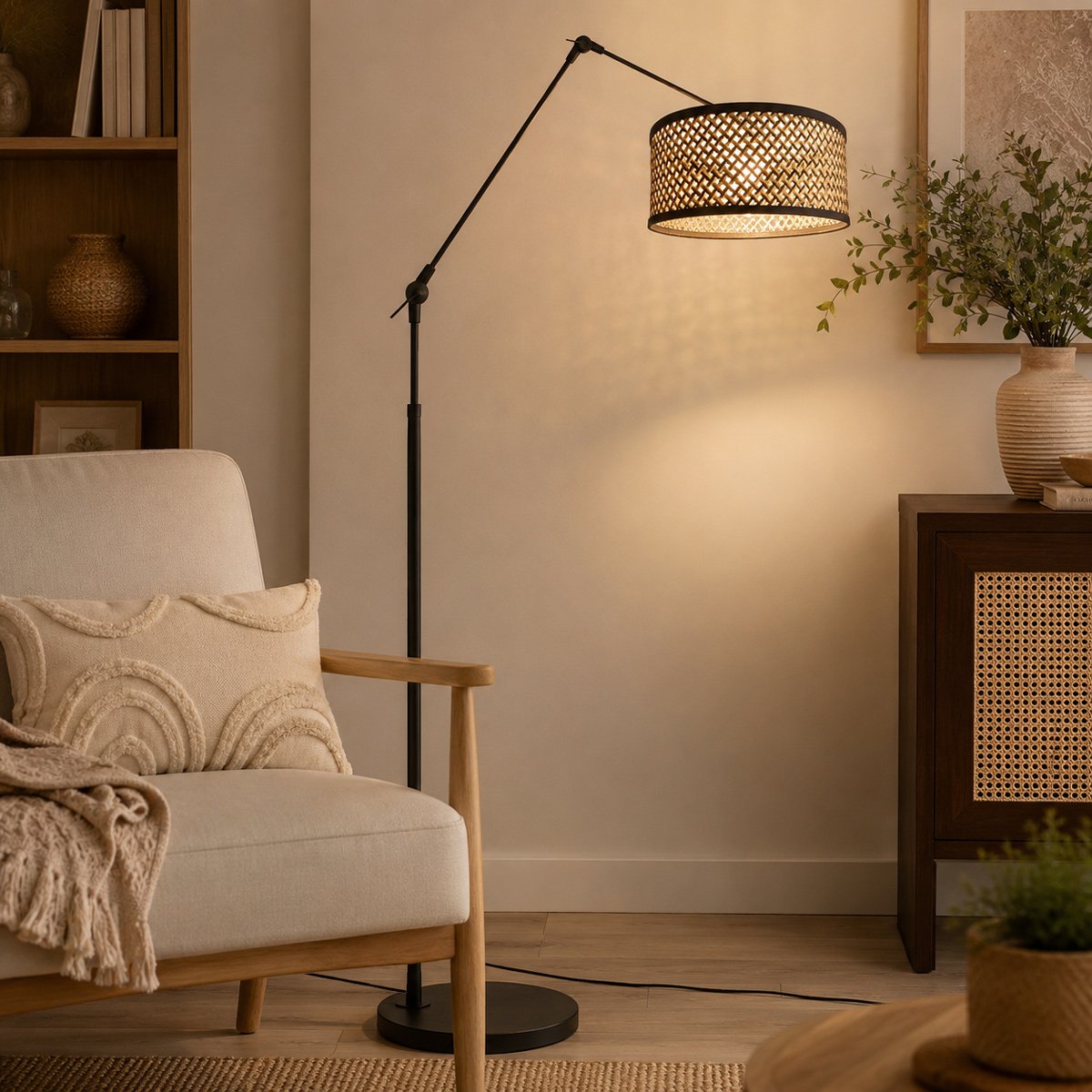 Lampadaire Prestige Chic noir