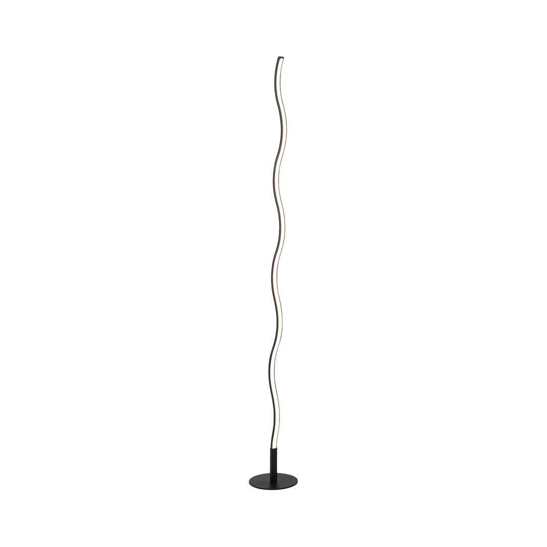 Lampadaire Wave noir