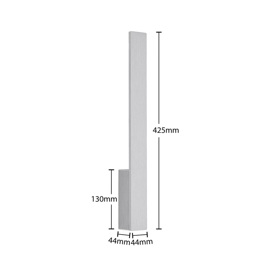 Applique murale LED Ivano en aluminium, 2 lumières, hauteur 42,5 cm