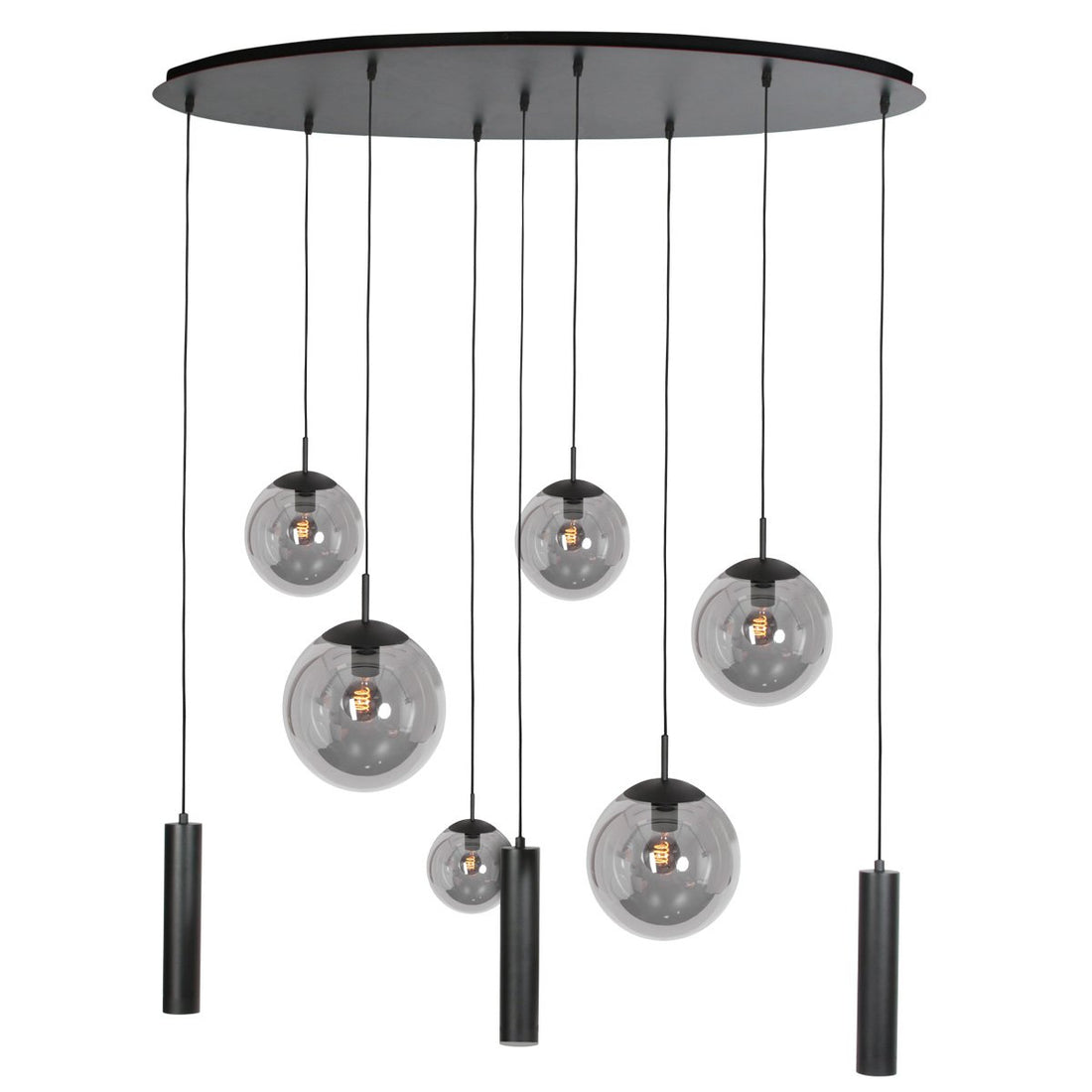 Suspension luminaire Bollique noir