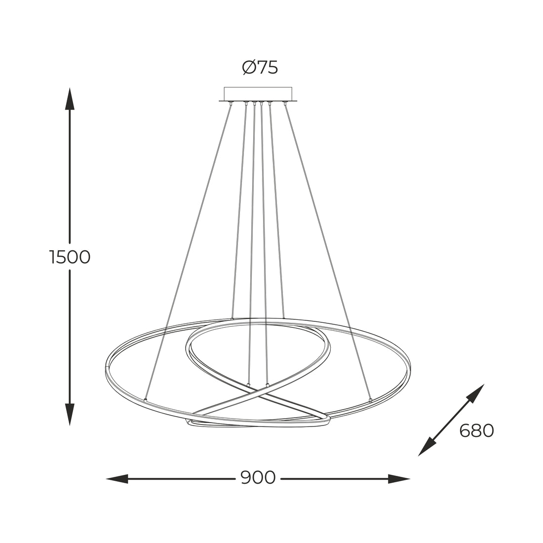 Suspension luminaire | Livdanena