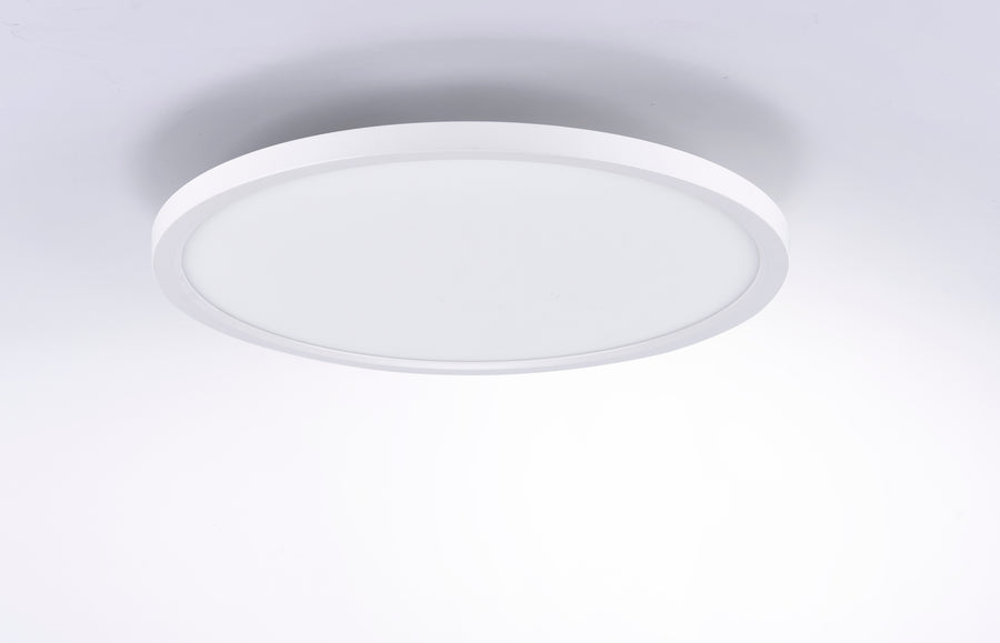 Plafonnier Flat blanc, H 4,5 cm