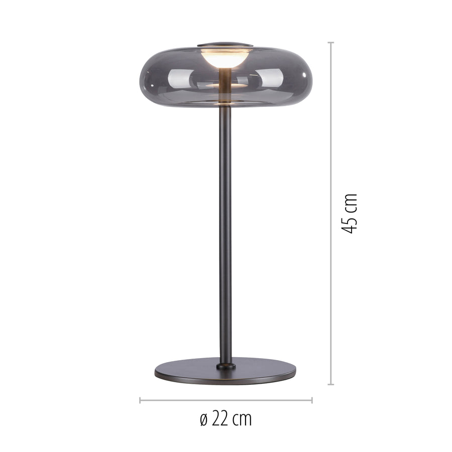 Lampe à poser Posh grise