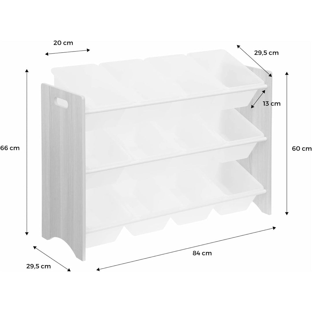 Meuble Rangement Enfant 12 Casiers | Designix - 3333    - https://designix.fr/