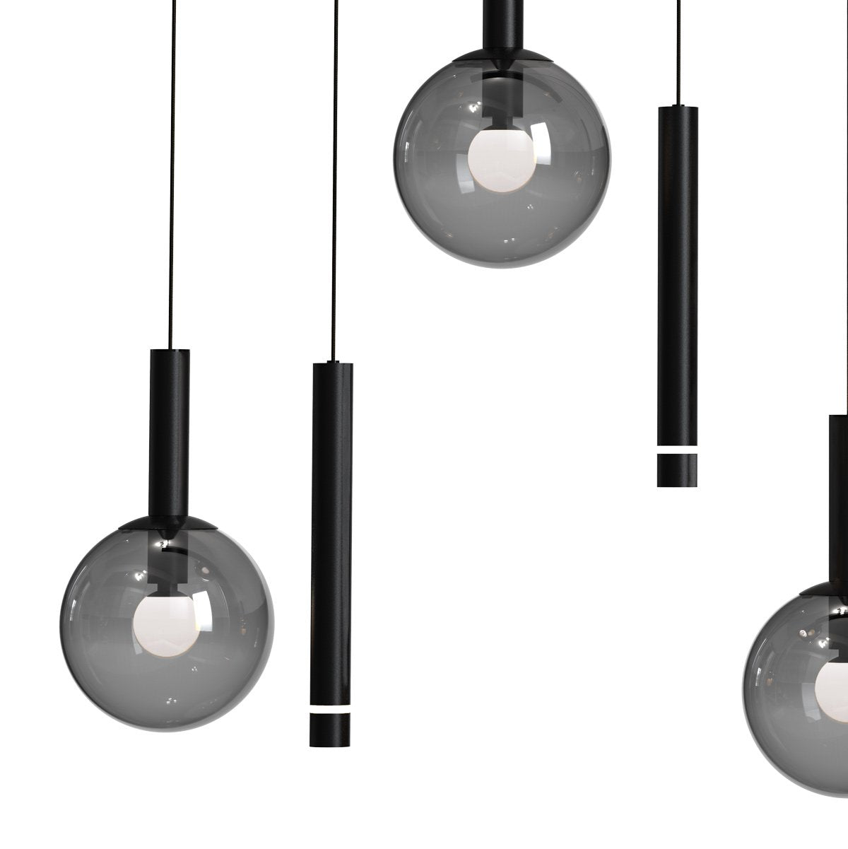 Suspension luminaire Volari noir