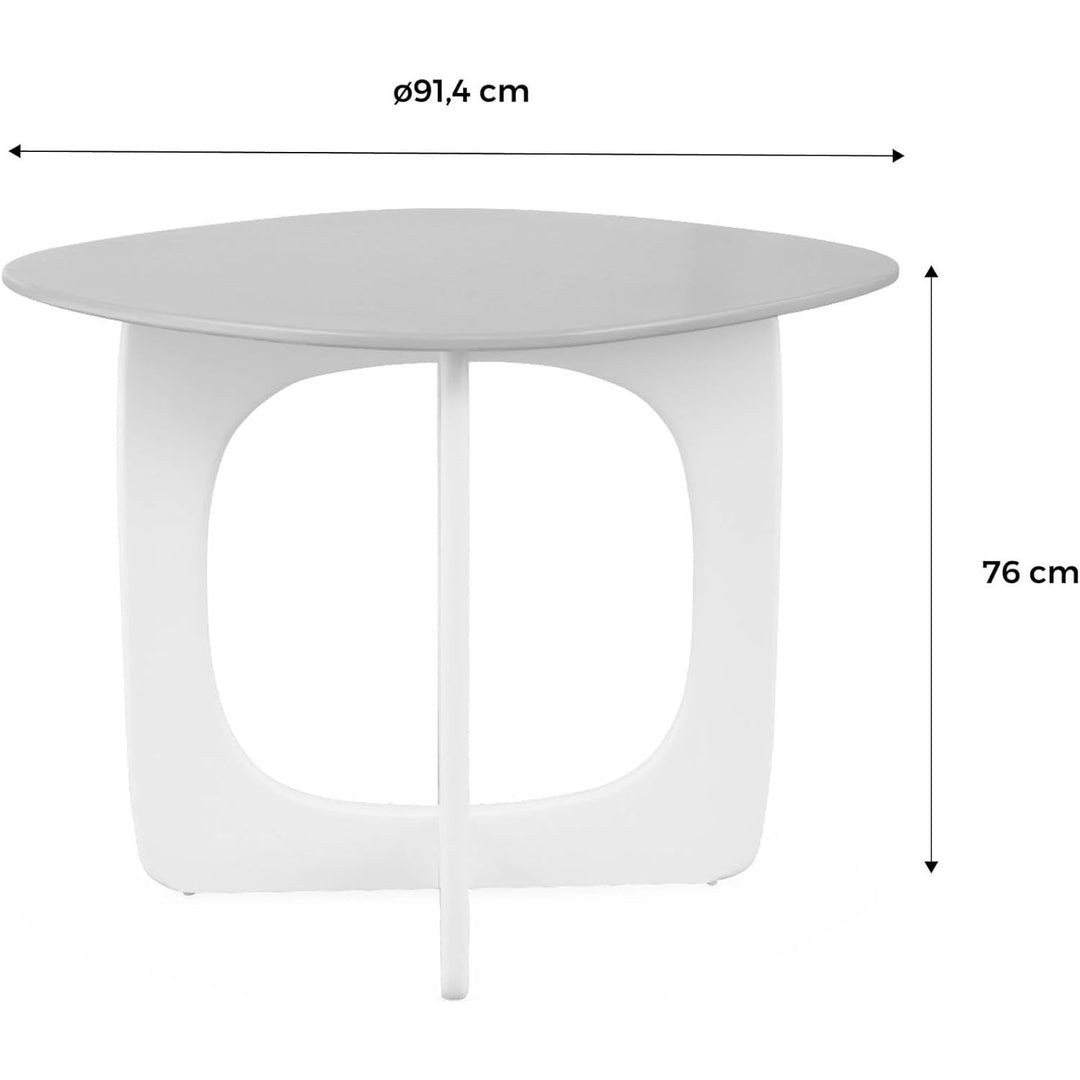 Alice'S Home - Table À Manger Carrée 4 Places MDF Et Placage Chêne 91.4Cm | Designix - Amazon    - https://designix.fr/