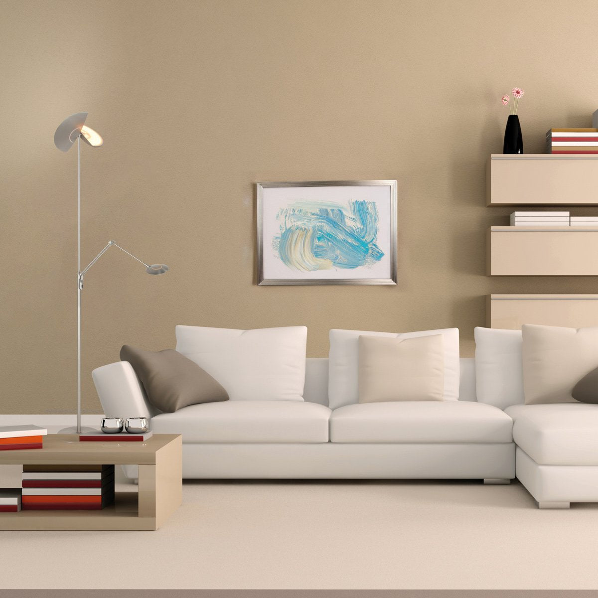 Lampadaire Zenith2 argenté