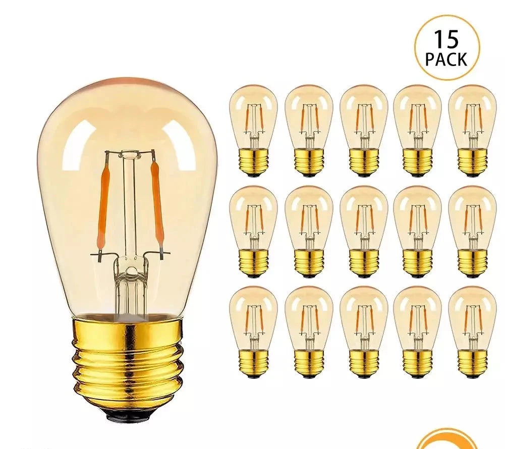 15 Grosses Ampoules LED Filament Dimmable Blanc Chaud | Designix - Ampoules LED Blanc Chaud   - https://designix.fr/